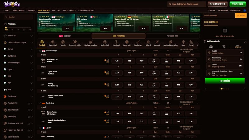 Westace casino en ligne à France